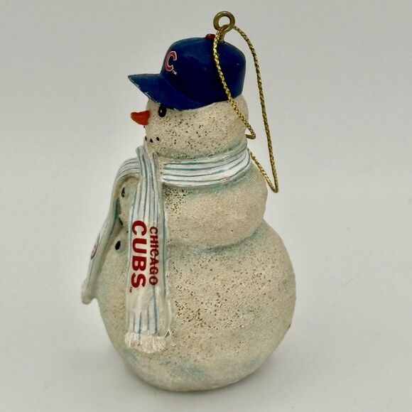 Chicago Cubs Snowman Christmas Ornament 4" - Picture 3 of 7